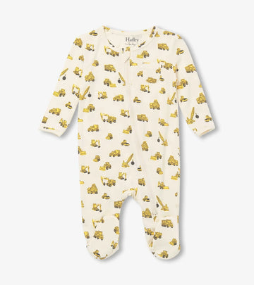 Hatley Baby Boys Under Construction Footed Sleeper